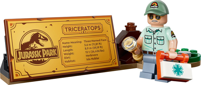 LEGO Jurassic World Dinosaurusfossielen: Triceratops 77985 detail