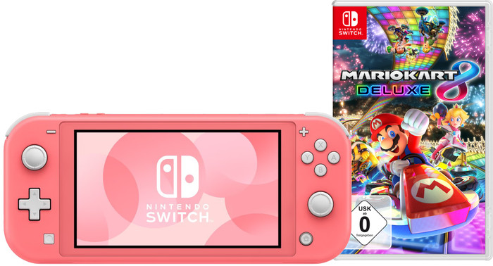 Nintendo Switch Lite Koralle + Mario Kart 8 Deluxe Switch Main Image