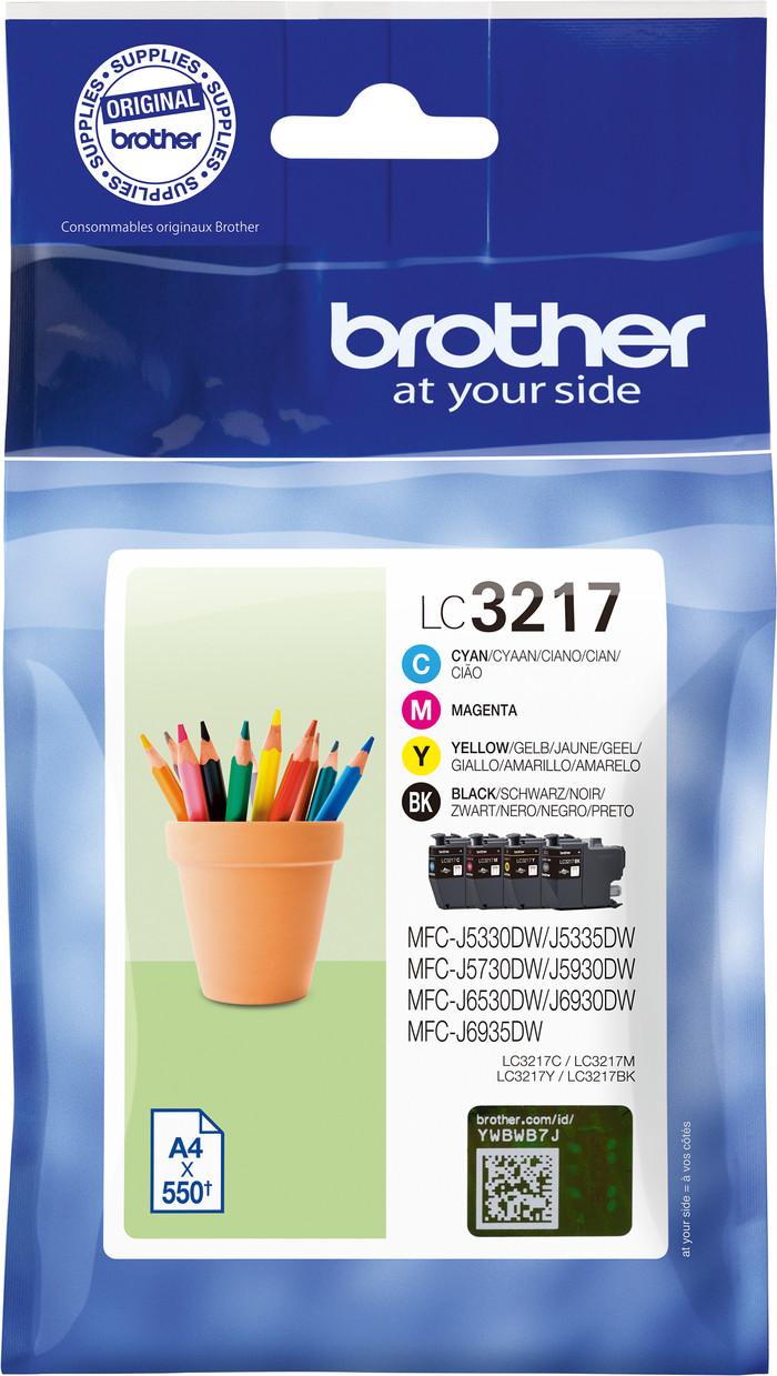 Brother LC3217 Cartridge 4-Pack Main Image