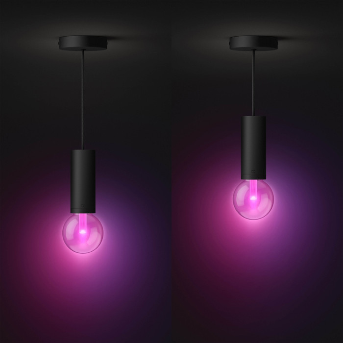Philips Hue Lightguide koord - zwart - E27 product in gebruik