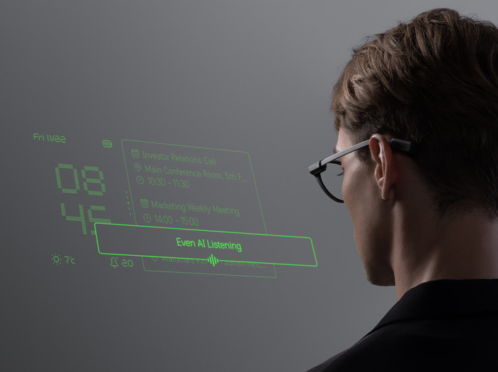 EvenRealities Even G2B Smart Glasses Green product in use