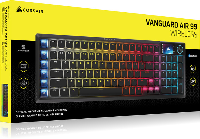 Corsair Vanguard AIR 99 Wireless Gaming Toetsenbord Zwart Qwerty verpakking