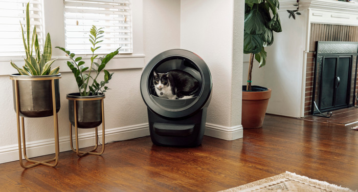 Whisker litter robot 4 Zwart product in gebruik