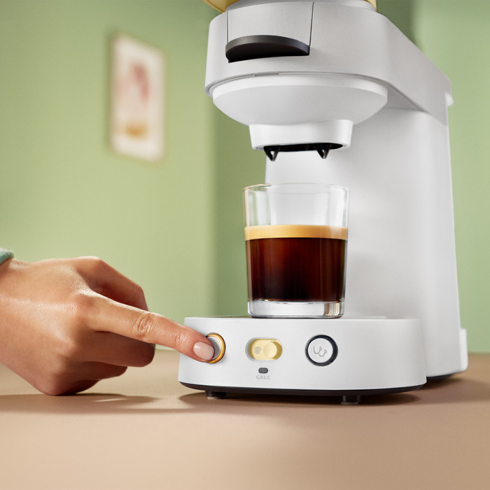Philips koffiepadmachine Senseo Vibe CSA225/50 product in gebruik