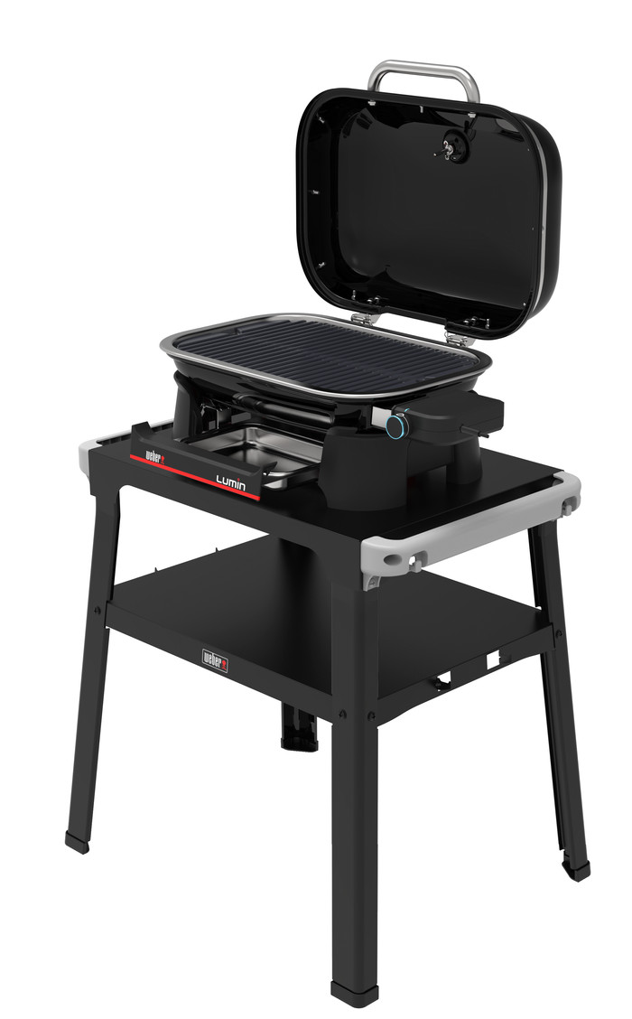 Weber Lumin Compact Black Met Onderstel binnenkant