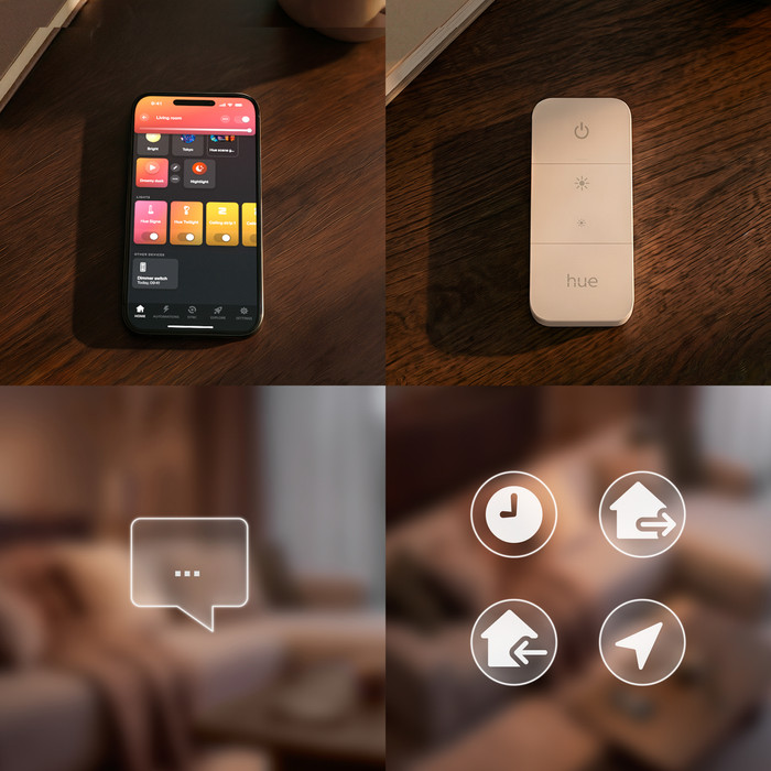 Philips Hue Kaarslamp White and Color E14 Duo Pack product in gebruik