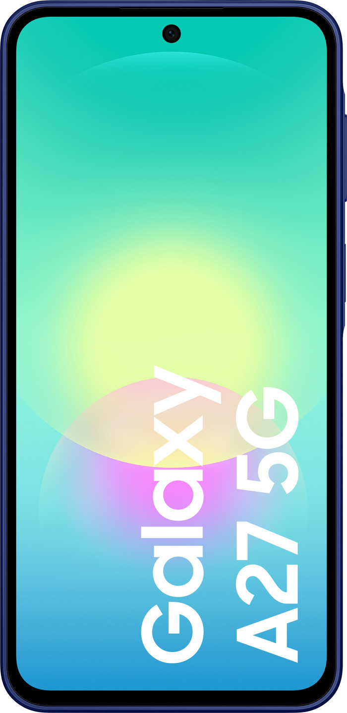 Samsung Galaxy A27 128GB Blauw 5G + Compleet Accessoirepakke voorkant