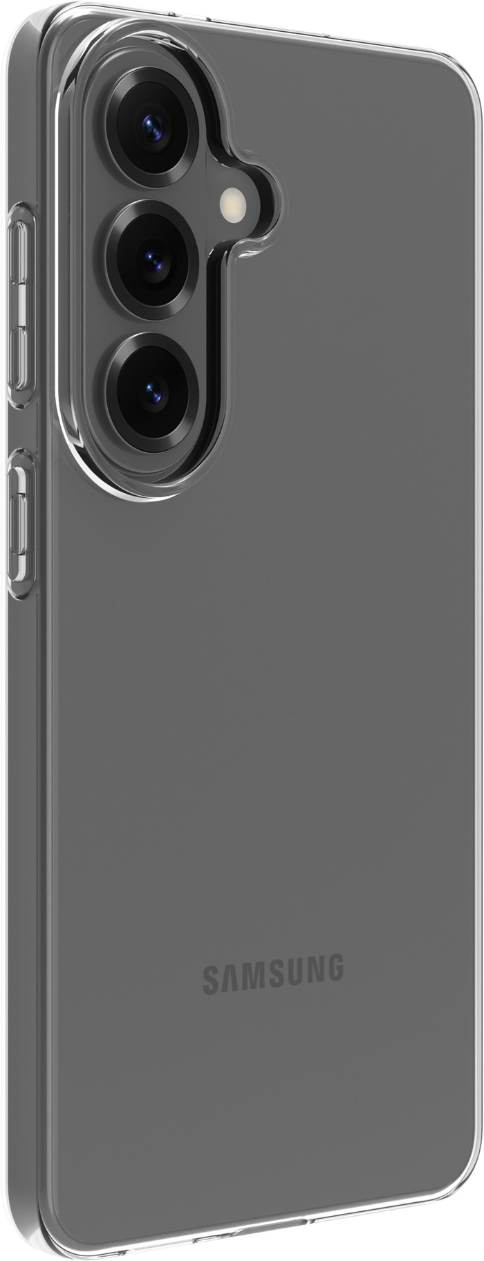 BlueBuilt Samsung Galaxy S26 Back Cover Transparent left side