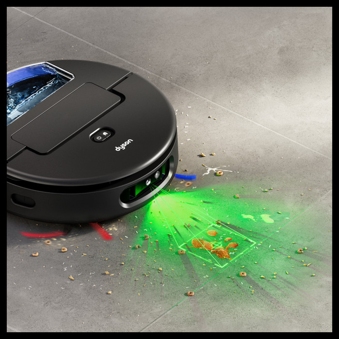 Dyson Spot+Scrub AI product in gebruik