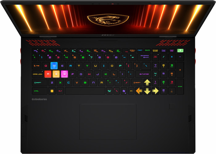 MSI Raider 18 Max HX A2WJ-1278NL bovenkant