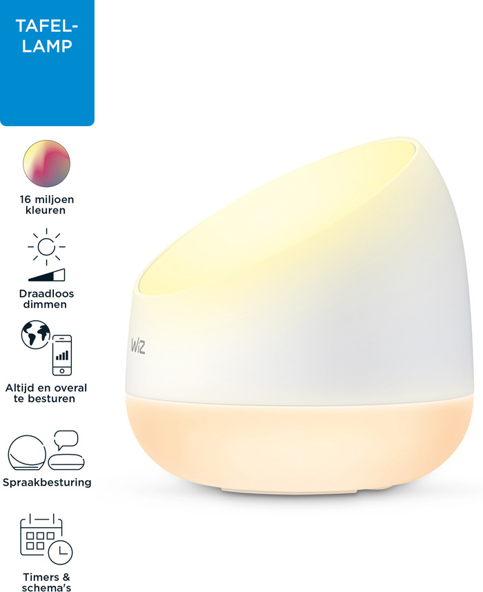 WiZ Squire Table Lamp - Colored and White Light detail
