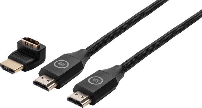 BlueBuilt HDMI Kabel 4K 60Hz Nylon 15 Meter + 90° adapter Main Image