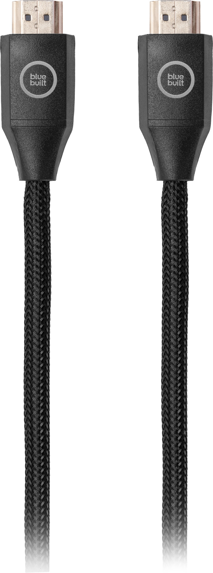BlueBuilt HDMI Kabel 4K 60Hz Nylon 15 Meter + 90° adapter voorkant