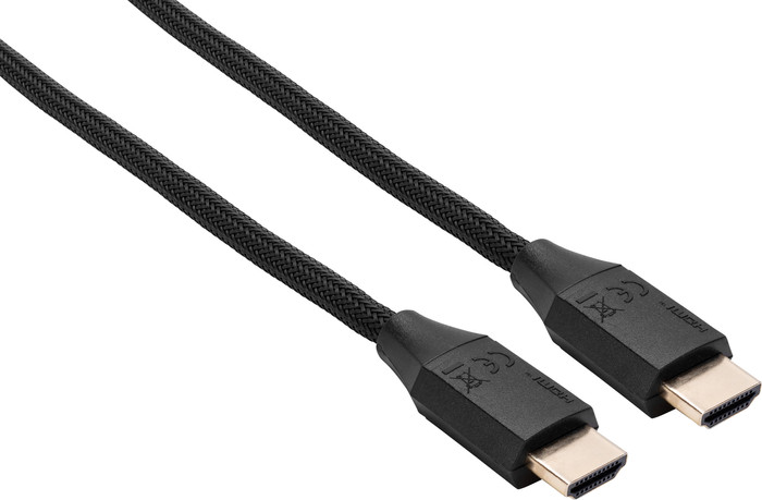 BlueBuilt HDMI Kabel 4K 60Hz Nylon 15 Meter + 90° adapter onderkant
