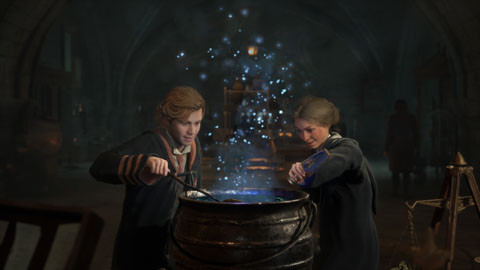 Hogwarts Legacy Nintendo Switch product in gebruik