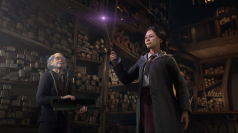 Hogwarts Legacy Nintendo Switch product in gebruik