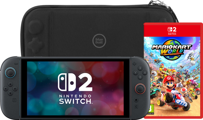 Nintendo Switch 2 + Mario Kart World + BlueBuilt beschermhoes Main Image