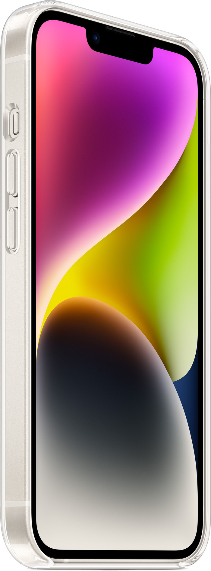 Apple iPhone 14 Back Cover with MagSafe Transparent left side