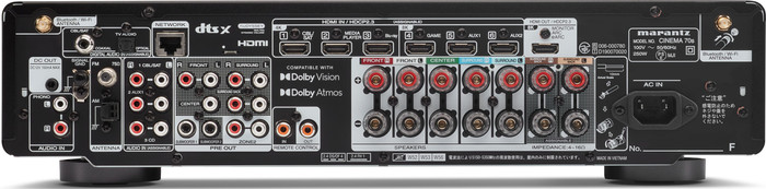 Marantz Cinema 70S Zilver achterkant