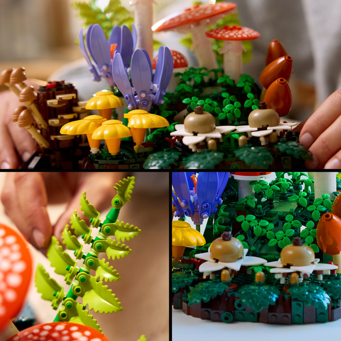 LEGO Botanicals Woodland Mushrooms 11505 detail