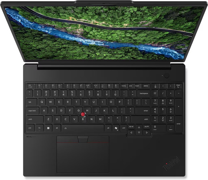 Lenovo ThinkPad P16s Gen 5 (Intel) Copilot+ PC - 21XE0086MH QWERTY bovenkant