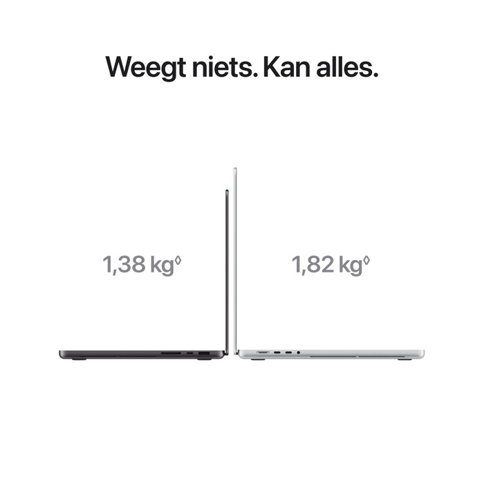 Apple MacBook Pro PROLED 14 inch M5 Max (18 CPU / 32 GPU) 36GB/2TB Zilver QWERTY visual leverancier