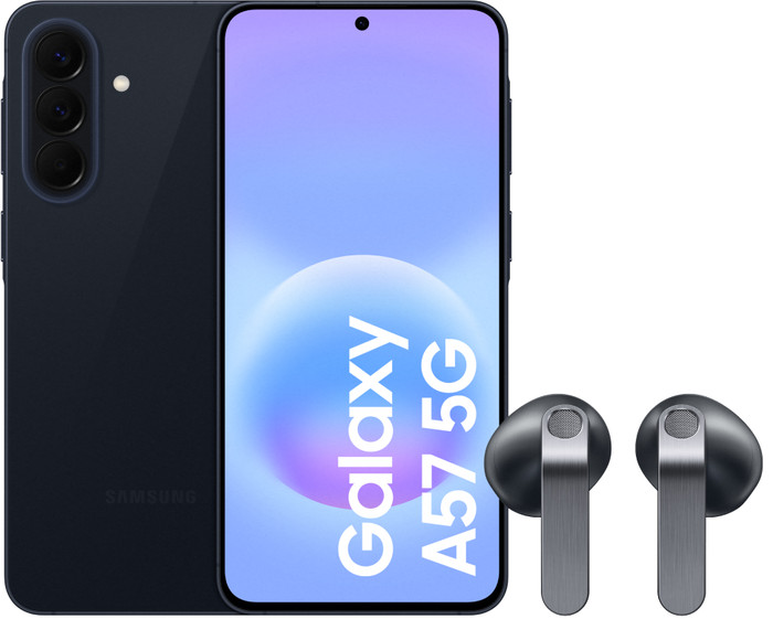 Samsung Galaxy A57 256GB Donkerblauw 5G + Samsung Galaxy Buds4 Zwart Main Image