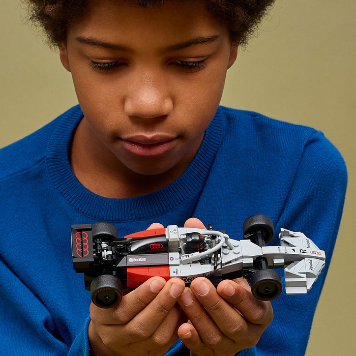 LEGO Speed Champions Audi Revolut F1 Race Car 77259 product in use