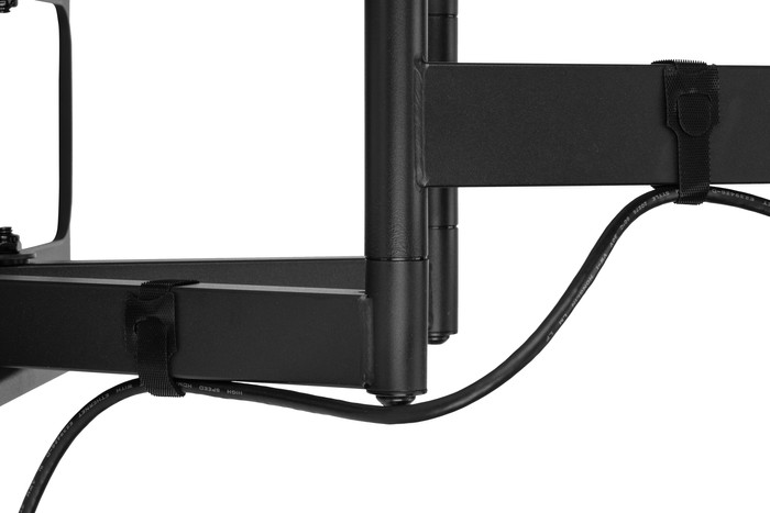 BlueBuilt Draaibare Muurbeugel 48" - 75" Zwart rechterkant
