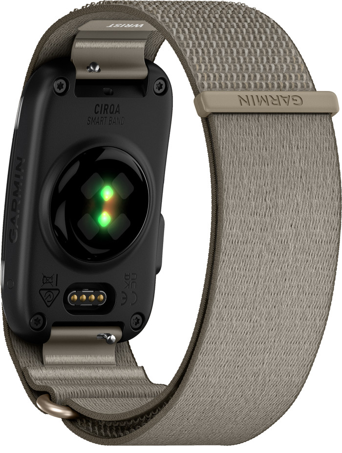 Garmin CIRQA Smart Band L/XL Grijs achterkant