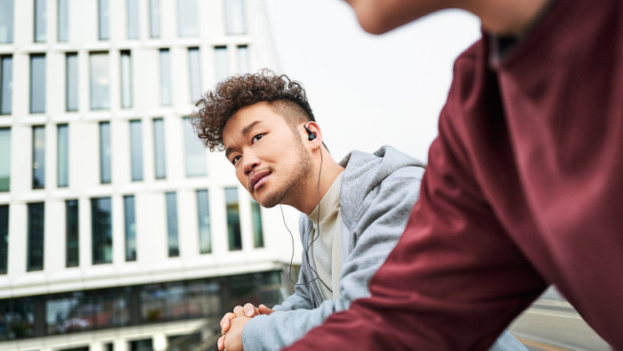 Sennheiser IE 200 Zwart product in gebruik