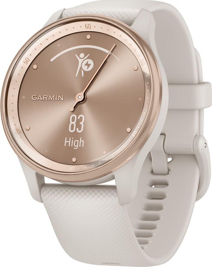 Garmin Vivomove Trend Roségoud/Wit rechterkant