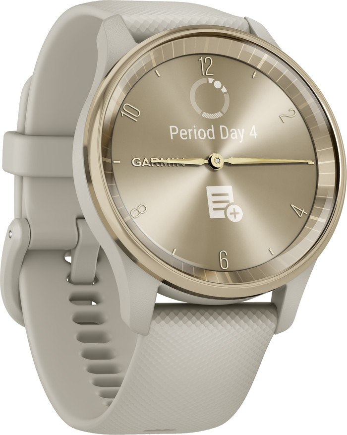 Garmin Vivomove Trend Goud/Grijs linkerkant