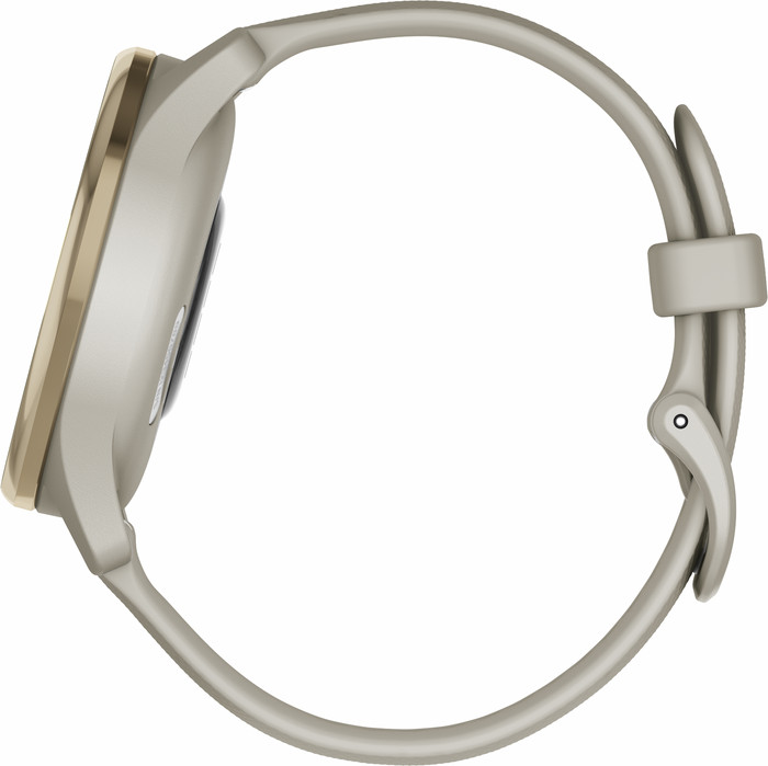 Garmin Vivomove Trend Goud/Grijs linkerkant