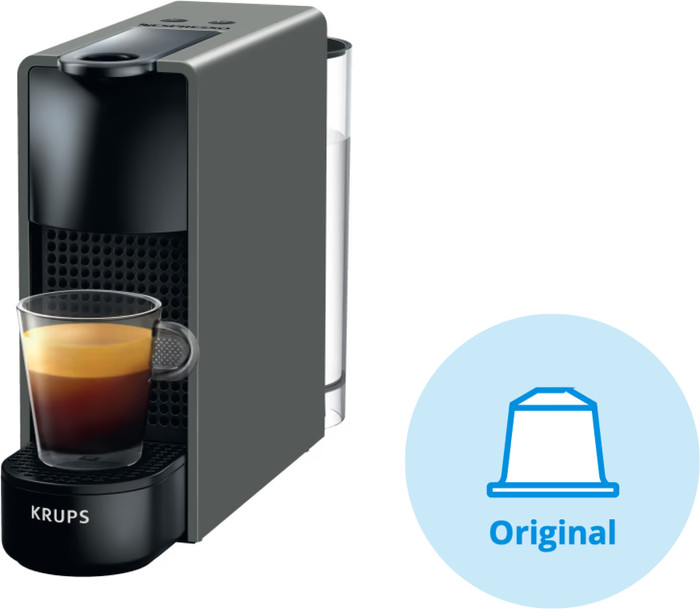 Krups Nespresso Essenza Mini XN110B Grijs voorkant