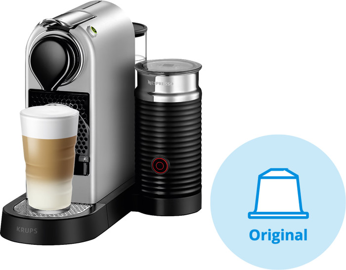 Krups Nespresso Citiz & Milk XN761B Zilver voorkant