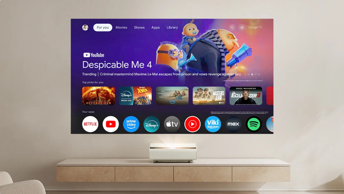 XGIMI Aura 2 GTV product in gebruik