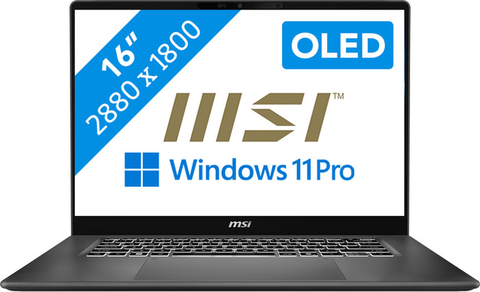 MSI Prestige 16 AI+ C3MG-048NL OLED QWERTY Main Image