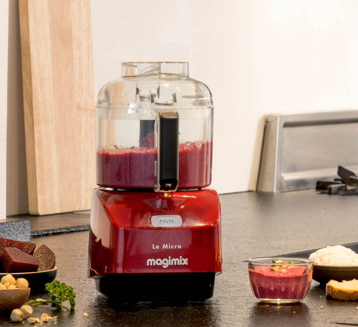 Magimix Le Micro Rood product in gebruik
