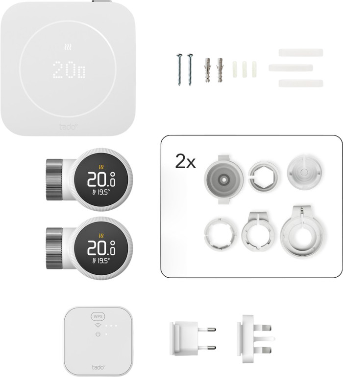 tado Bedrade Slimme Thermostaat X Multi Room Startpakket 2e Generatie (2 Radiatorknoppen) accessoire