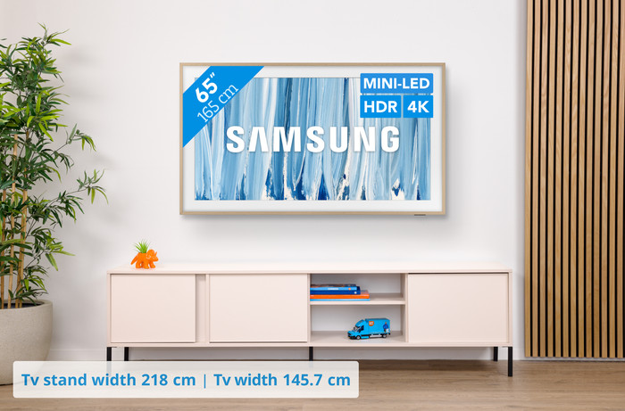 Samsung 65 inches The Frame Pro (2026) + Samsung HW-S60D Black (2024) visual Coolblue 1