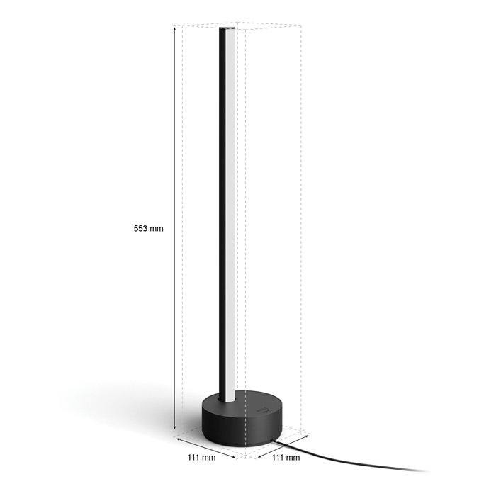 Philips Hue Gradient Signe Table Lamp Black detail