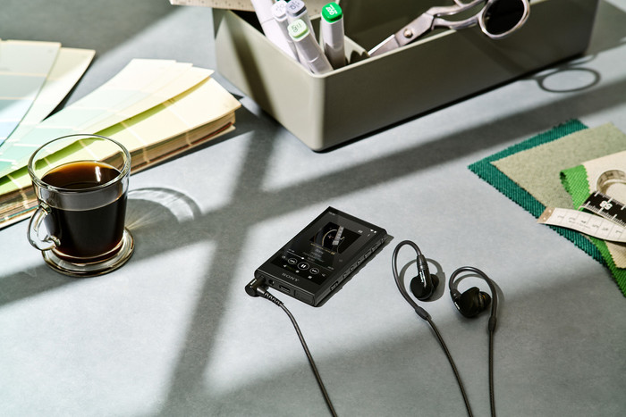 Sony NW-A306 Black product in use