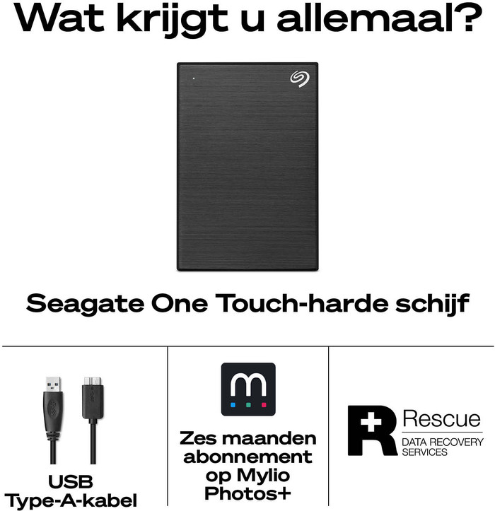 Seagate One Touch PW (HDD), Black 2 TB visual leverancier
