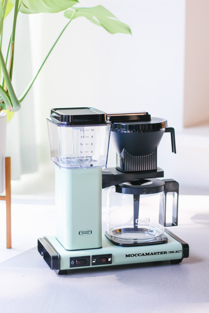 Moccamaster KBG Select Pastel groen product in gebruik