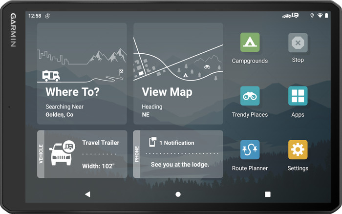 Garmin Camper 1095 Camper en Caravan Europa voorkant