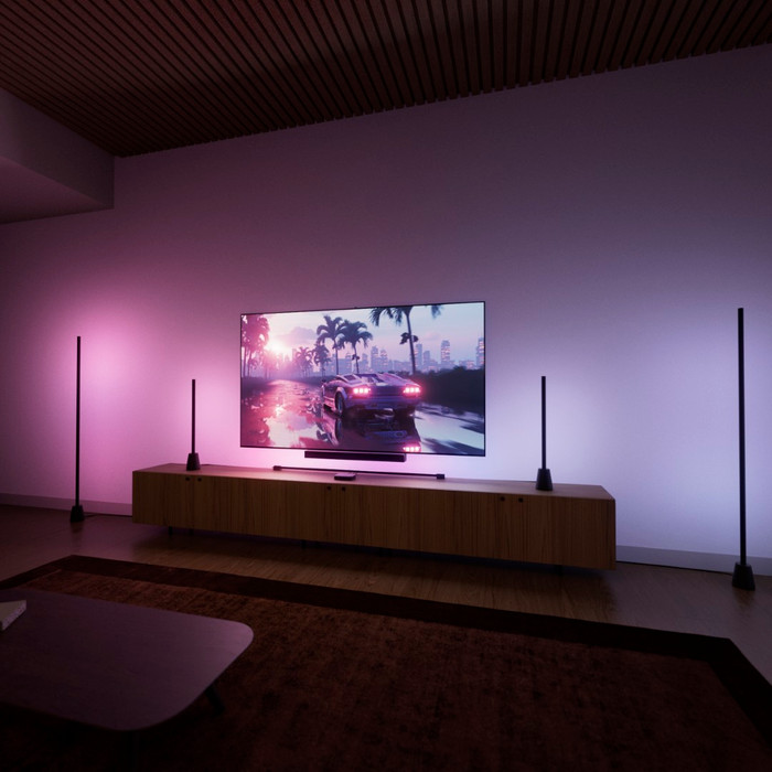 Philips Hue Play HDMI Sync Box 4K product in gebruik