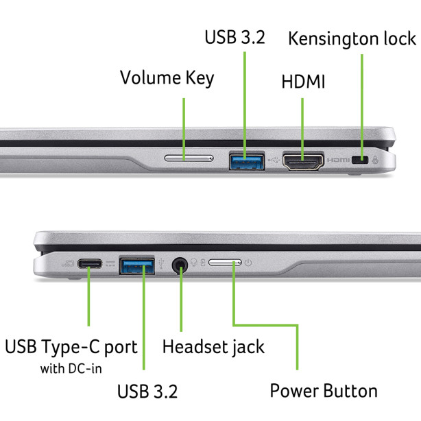 Acer Chromebook Spin 314 CP314-2HN-C4KH visual leverancier