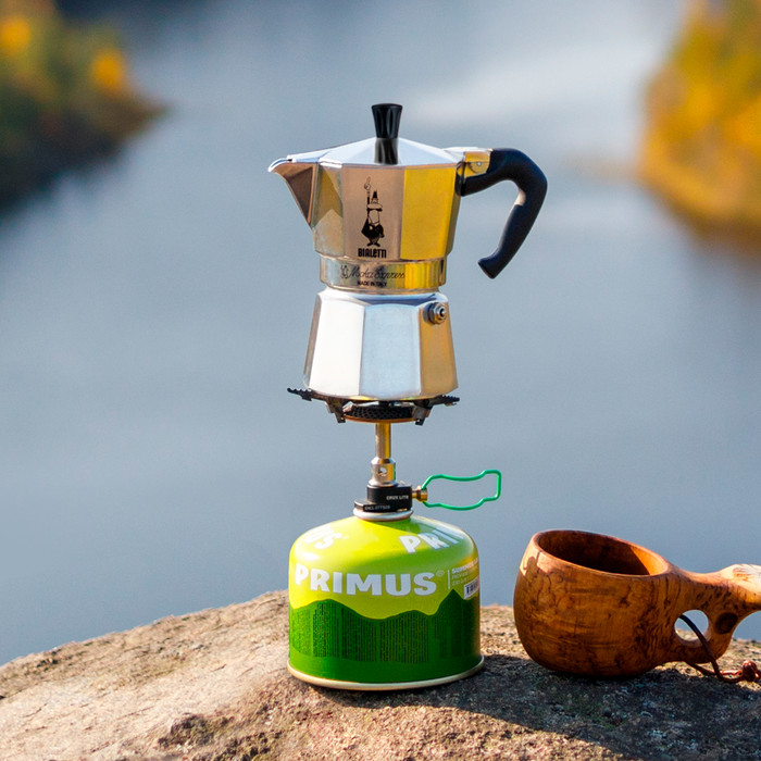 Bialetti Moka Express 6 kopjes product in gebruik