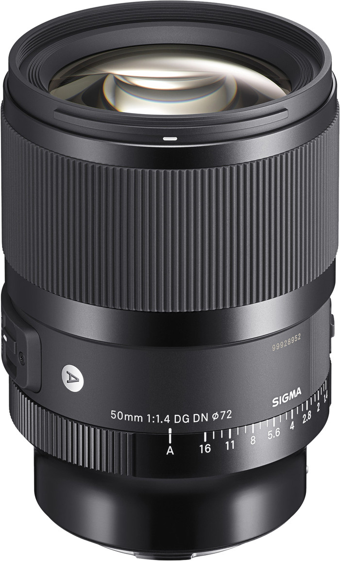 Sigma 50mm f/1.4 DG DN Art Sony bovenkant